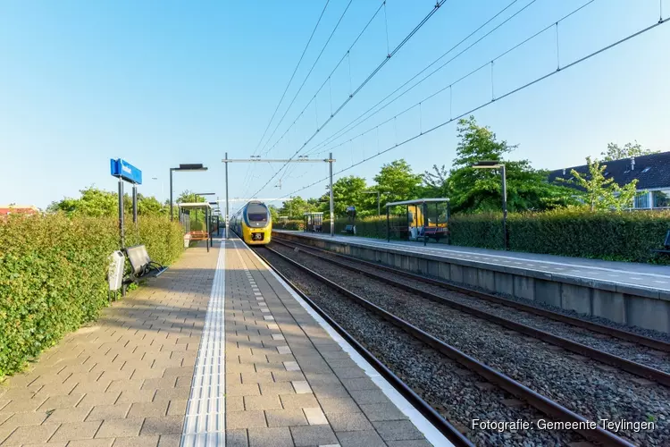 Werkzaamheden aan het spoor in Voorhout