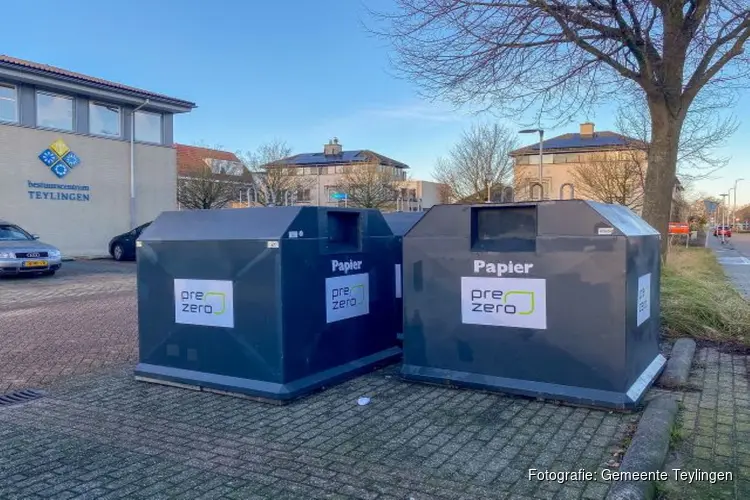 Papiercontainers bij Albert Heijn in Voorhout verplaatst