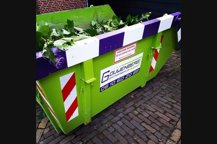 Najaarsopruiming? Gebruik een container van Gouwenberg CS