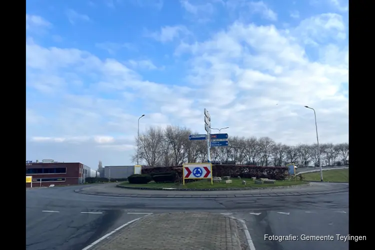 Groot onderhoud rotondes ‘Van der Valk’ en ‘Esso’ Sassenheim